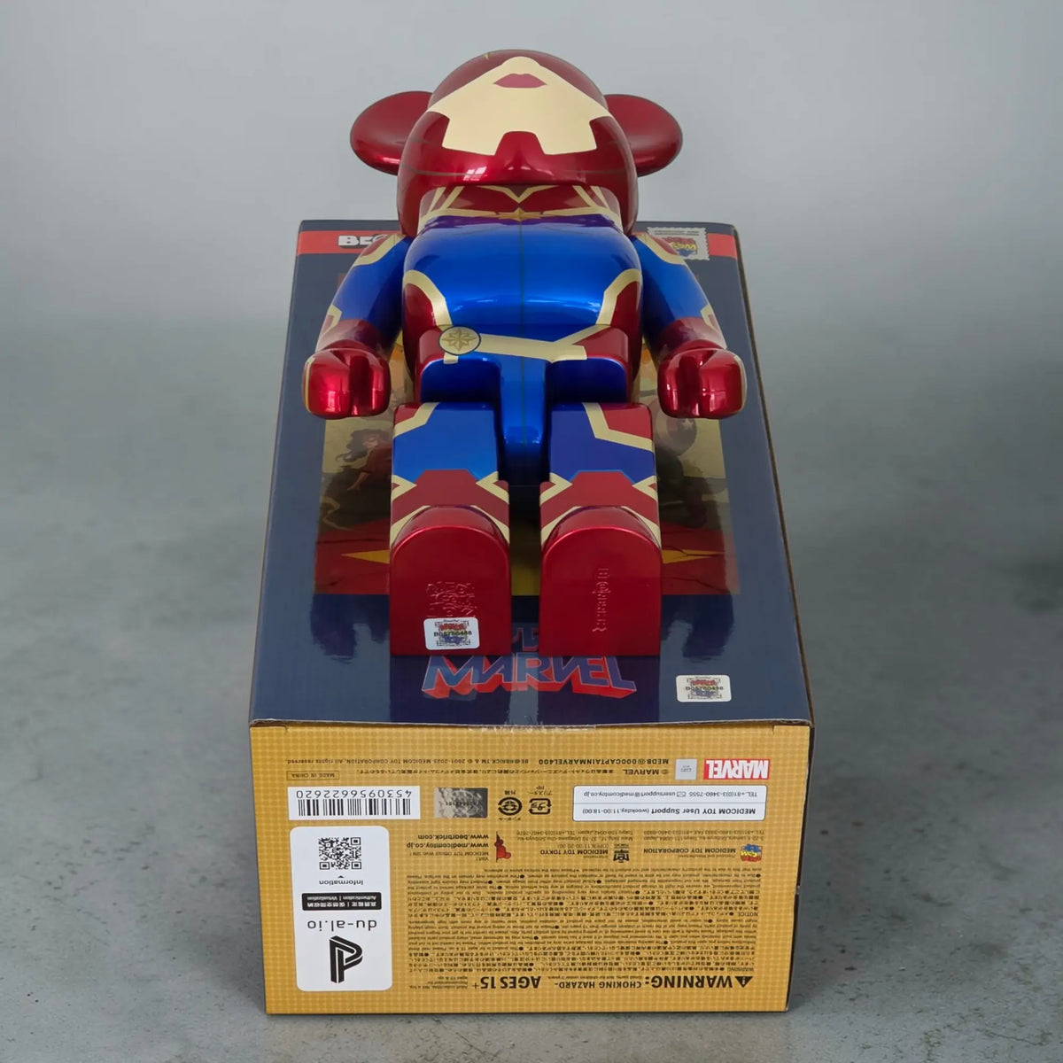 Bearbrick Captain Marvel [MARVEL] 400% Echtheitsmerkmale