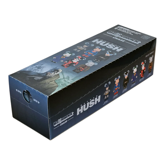 Bearbrick Chase Batman Hush #1 100% 12er-Karton schräg