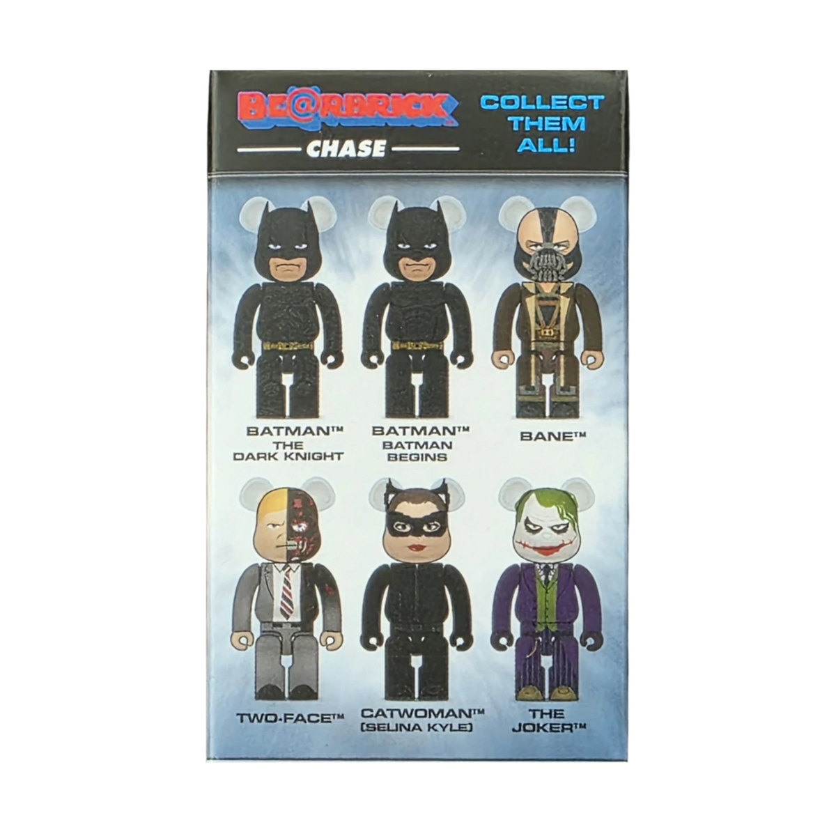 Bearbrick Chase Batman: The Dark Knight Trilogy 100% Modellliste