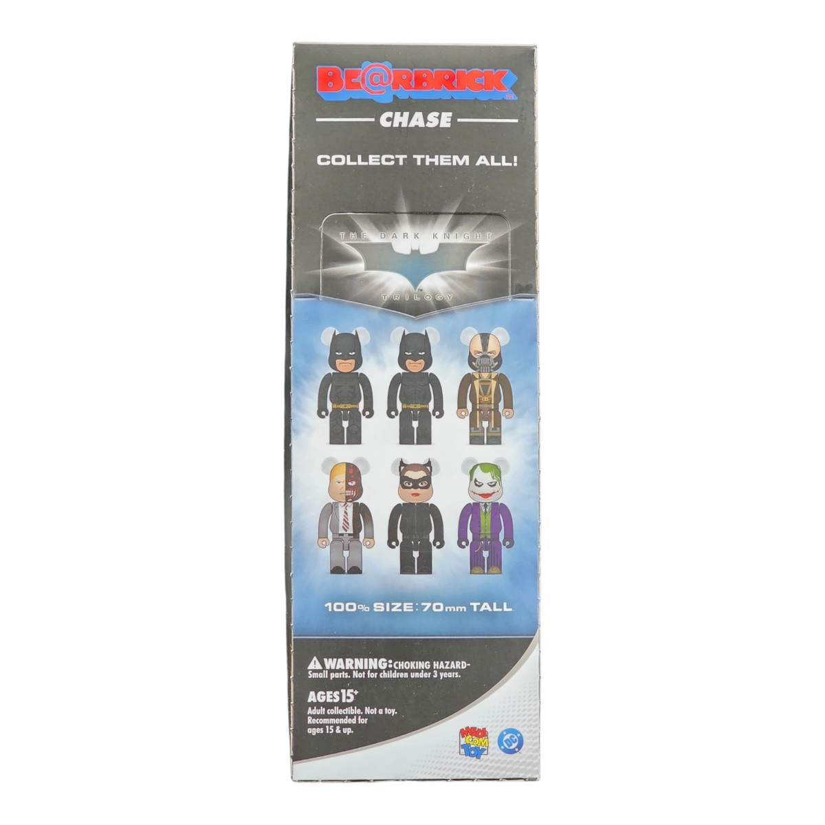 Bearbrick Chase Batman: The Dark Knight Trilogy 12er-Karton 100% Deckel