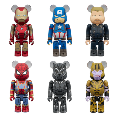 Bearbrick Chase MARVEL Infinity Saga 100% Modellübersicht