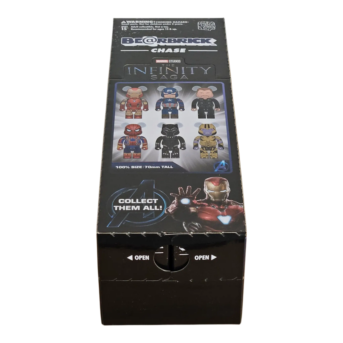 Bearbrick Chase MARVEL Infinity Saga 12er-Karton 100% Front