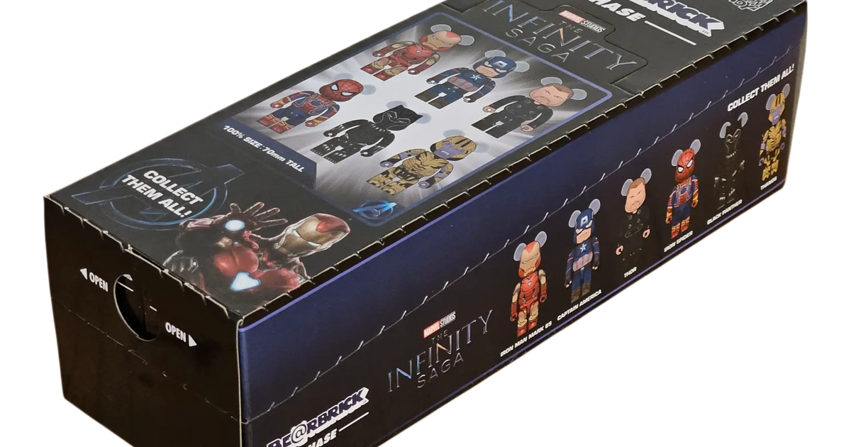 BE@RBRICK Chase MARVEL Infinity Saga Box of 12 100%