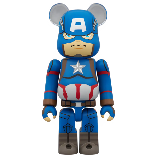 BE@RBRICK Chase MARVEL Infinity Saga Captain America 100%