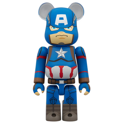 Bearbrick Chase MARVEL Infinity Saga Captain America 100% Vorderseite