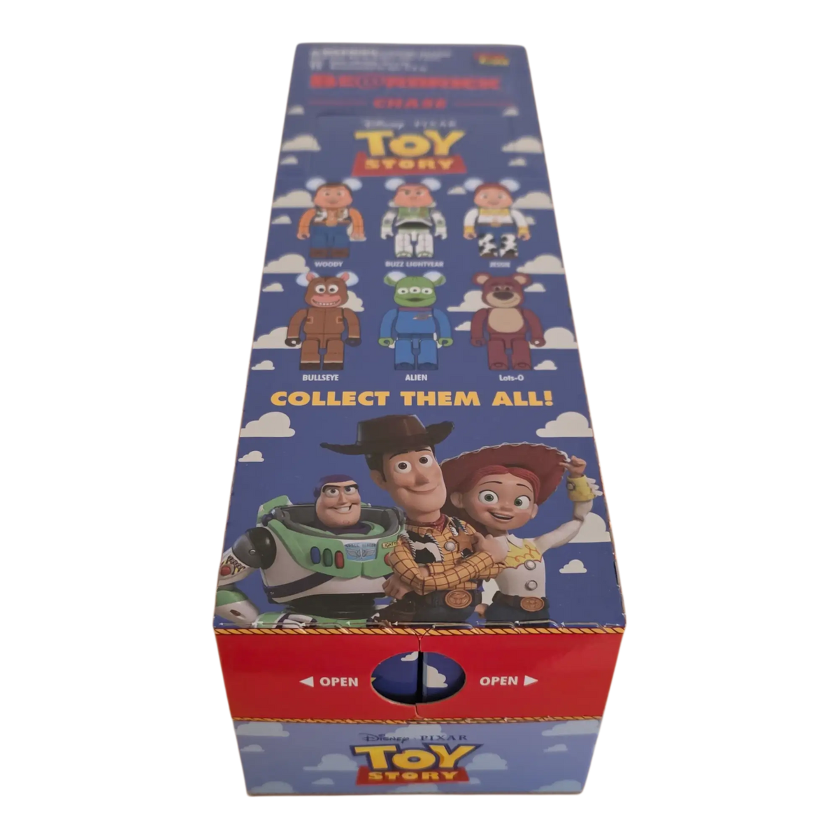 Bearbrick Chase Toy Story 100% 24er-Karton Front