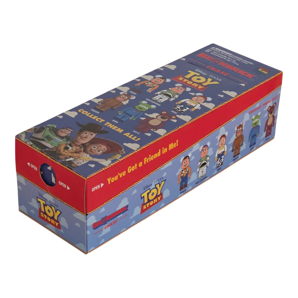 Bearbrick Chase Toy Story 100% 24er-Karton schräg