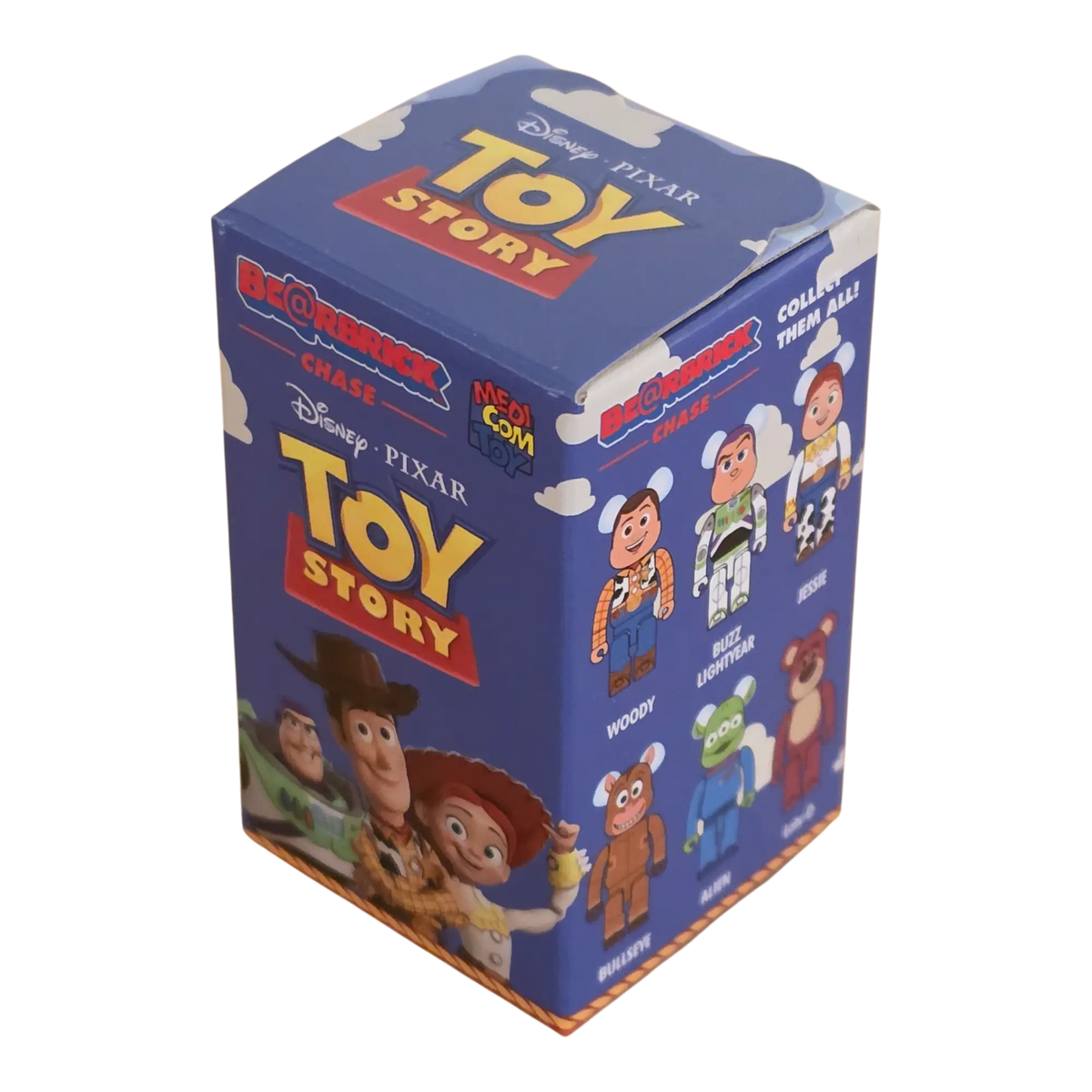 Bearbrick Chase Toy Story 100% Blindbox schräg