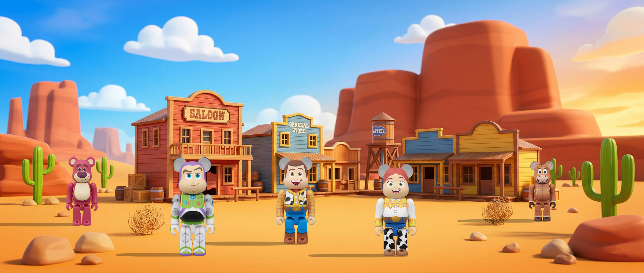 Bearbrick Chase Toy Story Hero-Bild