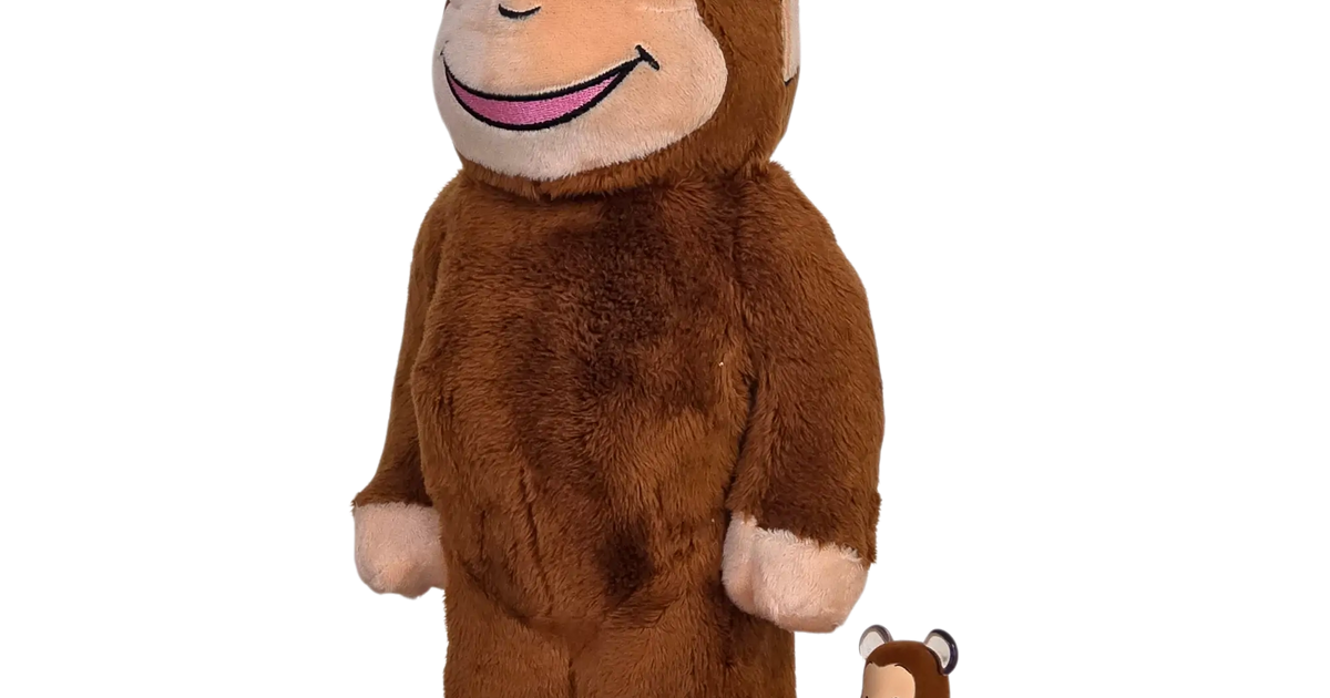 BE@RBRICK Curious George Classic Version 100%+400%