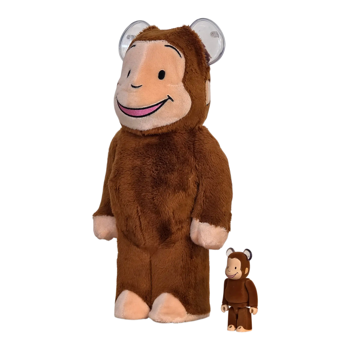 Bearbrick Curious George Classic Version 100%+400% schräg