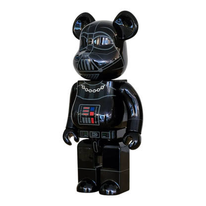 Bearbrick Darth Vader Chrome Version 400% schräg