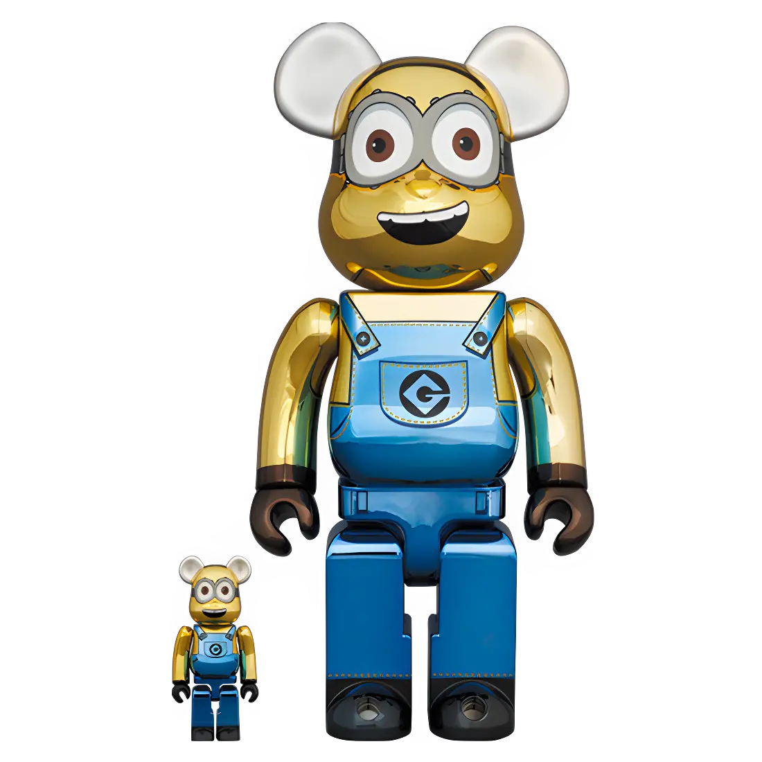 Bearbrick Dave Chrome Version [Minions] 100%+400% Herstellerbild 1