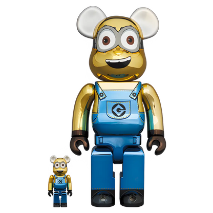 Bearbrick Dave Chrome Version [Minions] 100%+400% Herstellerbild 1