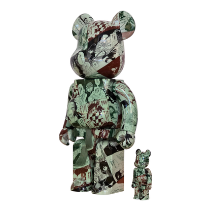 Bearbrick Demon Slayer: Kimetsu no Yaiba 100%+400% schräg