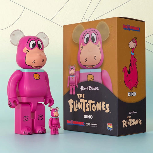 Bearbrick Dino [The Flintstones] 100%+400% mit Verpackung