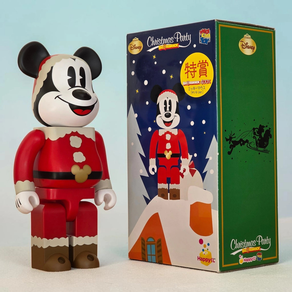 BE@RBRICK: SP Mickey Mouse Santa, Disney Christmas Party, 400%