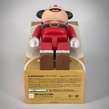 Bearbrick Disney Special Ornament SP Mickey Mouse Santa Version 400% Echtheitsmerkmale