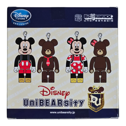 Bearbrick Disney UniBEARsity Mickey Mouse & Mocha Set 100% Verpackungsrückseite