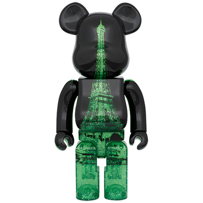 Bearbrick Eiffel Tower Green Dress Version 100%+400% Herstellerbild 3