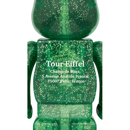 Bearbrick Eiffel Tower Green Dress Version 100%+400% Herstellerbild 4