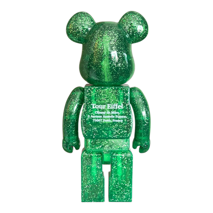 Bearbrick Eiffel Tower Green Dress Version 100%+400% Rückseite