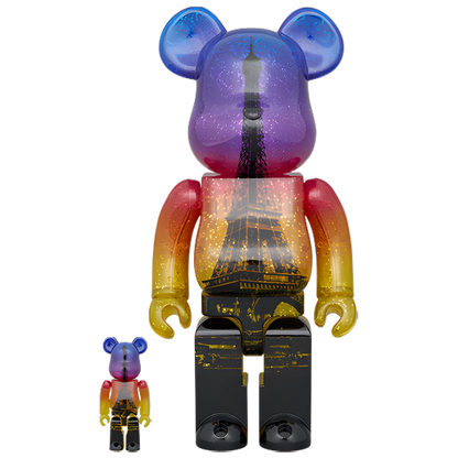 Bearbrick Eiffel Tower Twilight Version 100%+400% Herstellerbild 1