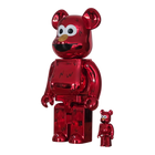 BE@RBRICK Elmo Chrome Version [Sesame Street] (100%+400%)