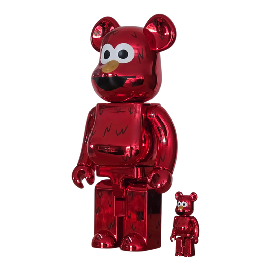 Bearbrick Elmo Chrome Version [Sesame Street] 100%+400% schräg