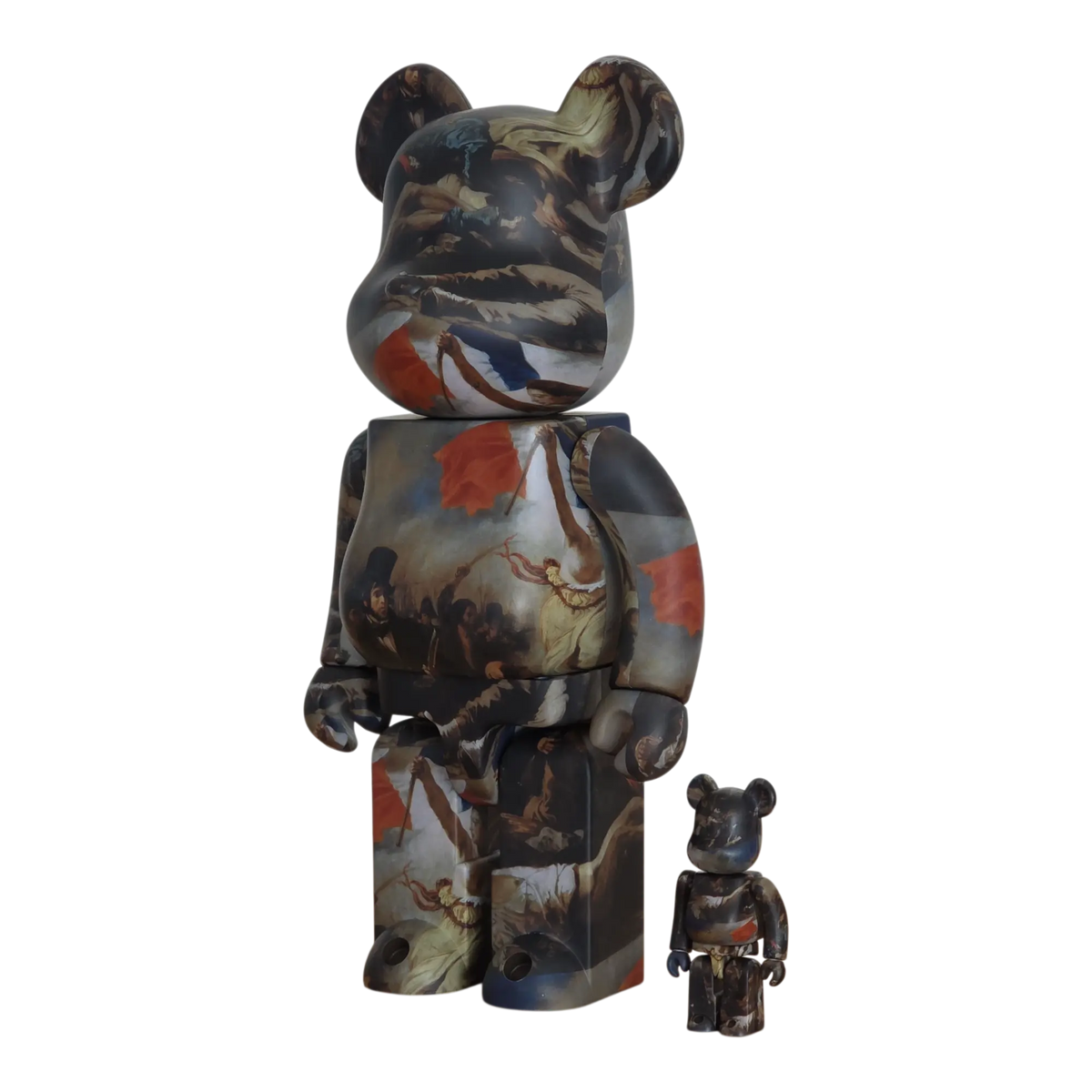 Bearbrick Eugène Delacroix "Liberty Leading The People" 100%+400% schräg