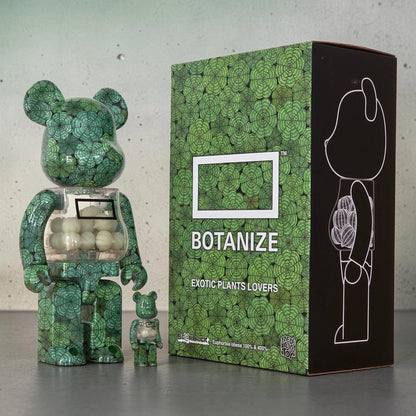 Bearbrick Euphorbia obesa [Botanize] 100%+400% mit Verpackung