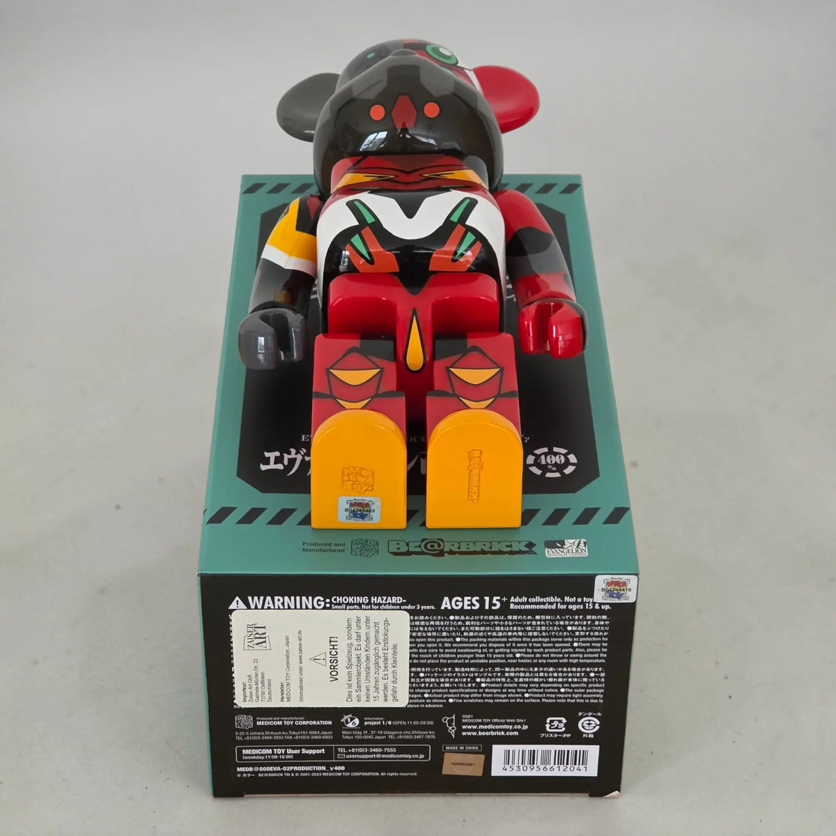 Bearbrick Evangelion Unit-02 Gamma 400% Echtheitsmerkmale