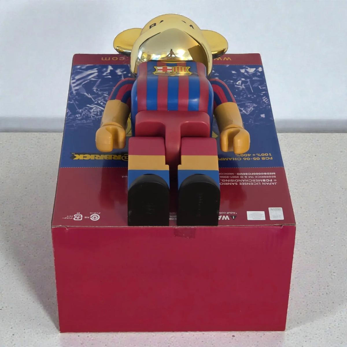 Bearbrick FC Barcelona 05-06 Champion Version 100%+400% Echtheitsmerkmale