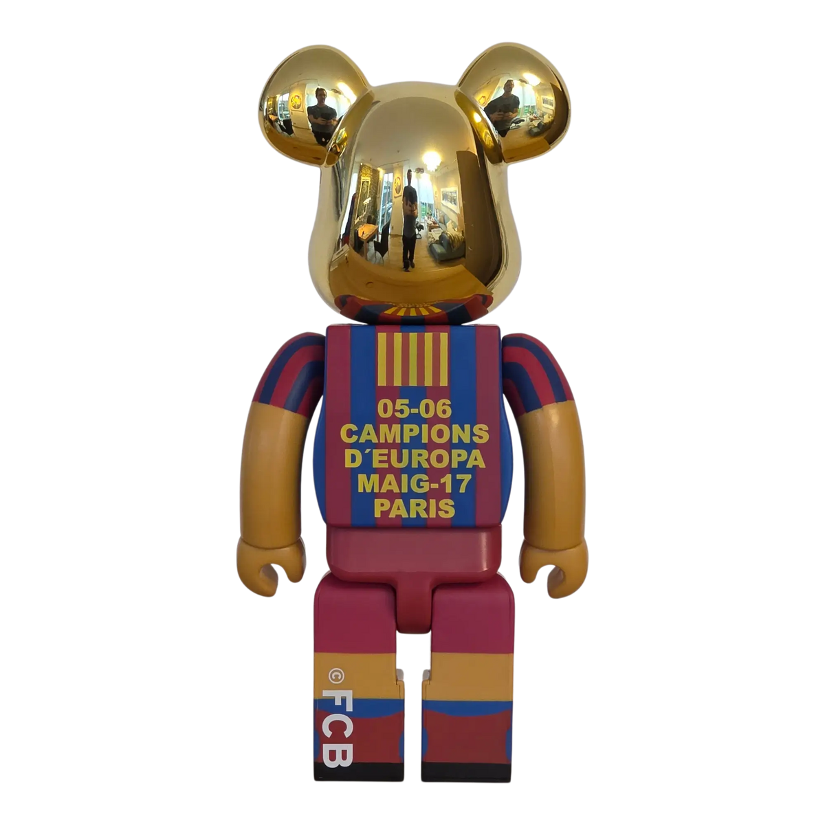 Bearbrick FC Barcelona 05-06 Champion Version 100%+400% Rückseite