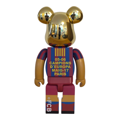Bearbrick FC Barcelona 05-06 Champion Version 100%+400% Rückseite