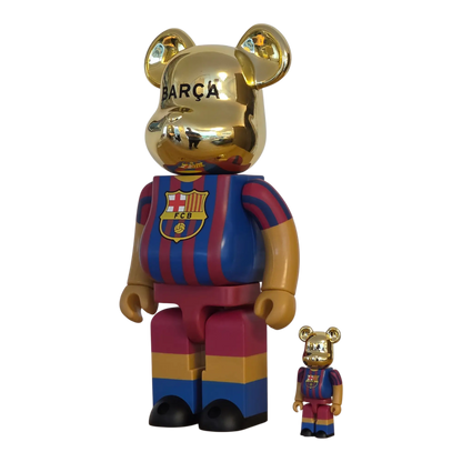 Bearbrick FC Barcelona 05-06 Champion Version 100%+400% schräg