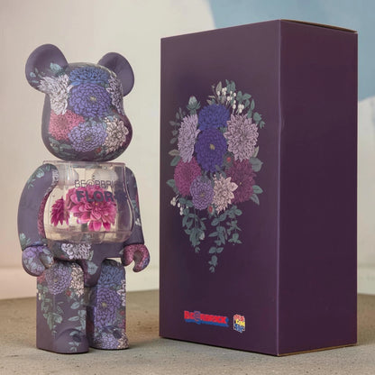 Bearbrick FLOR@ Dahlia 400% mit Verpackung