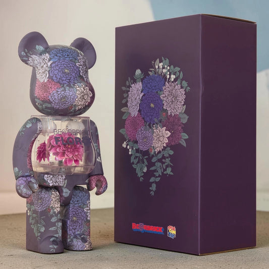 Bearbrick FLOR@ Dahlia 400% mit Verpackung