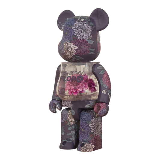 Bearbrick FLOR@ Dahlia 400% schräg