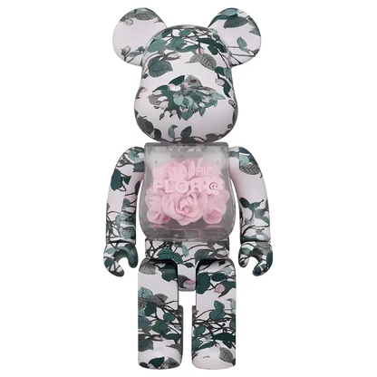 Bearbrick FLOR@ Pink Rose 400% Herstellerbild 1