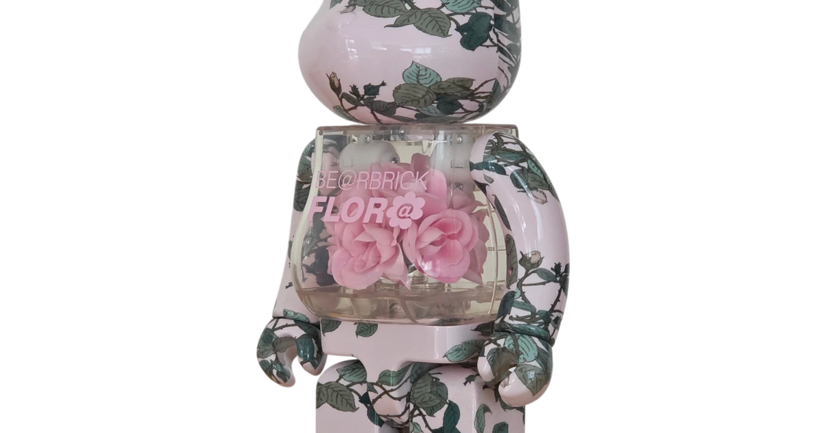 BE@RBRICK FLOR@ Pink Rose 400% | MyBearBrick.de