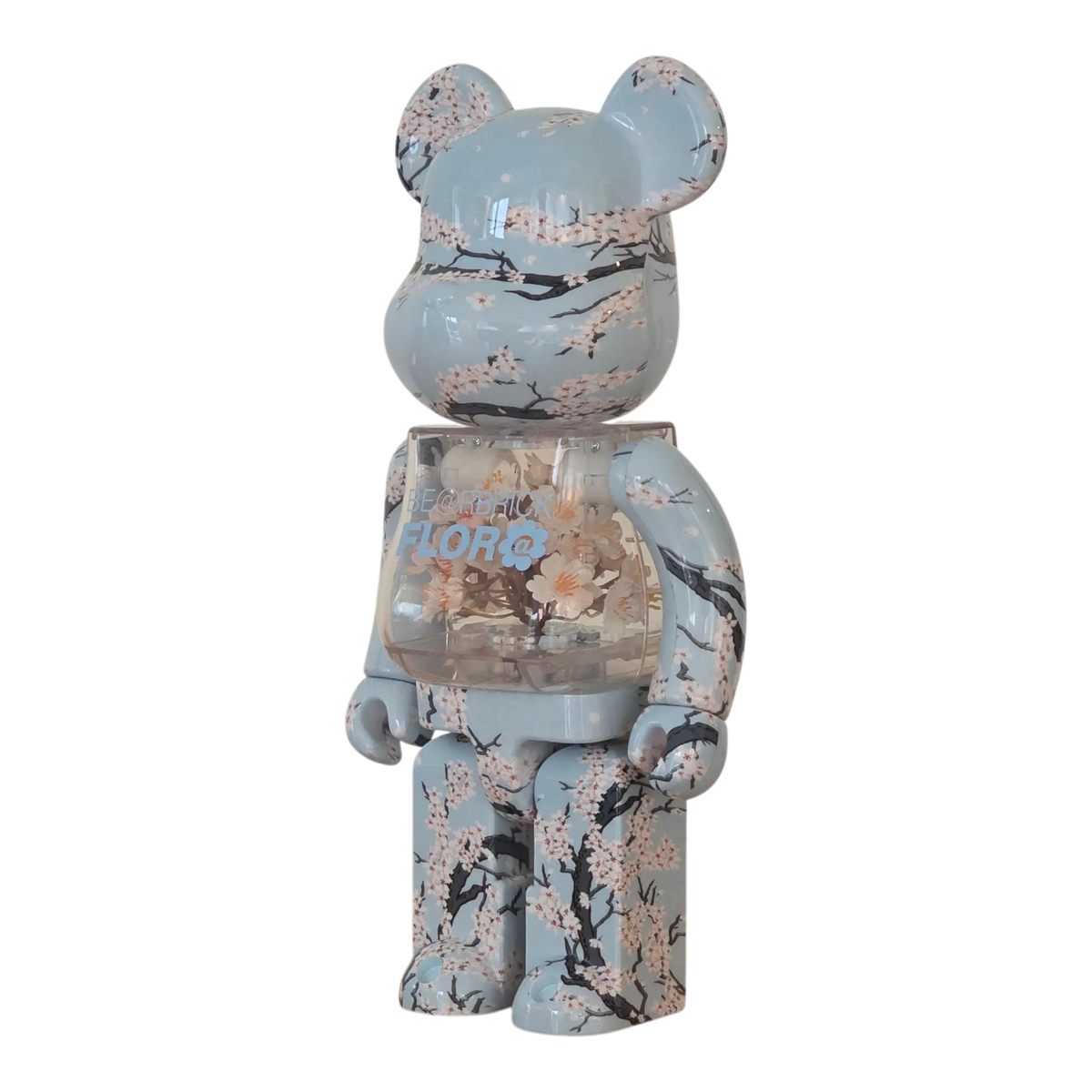 BE@RBRICK Flora Sakura 400% with cherry blossom | MyBearBrick.de