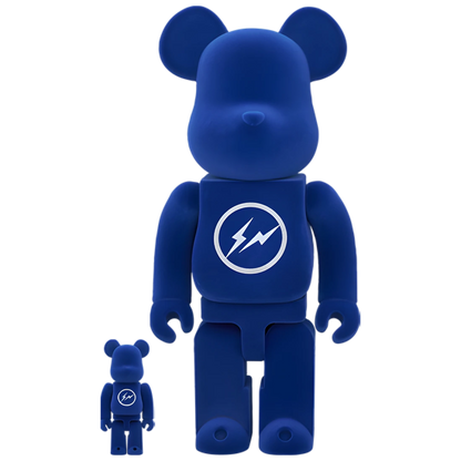 Bearbrick Fragment Flocky Version Blue 100%+400% Herstellerbild 6