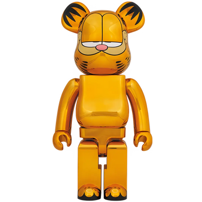 Bearbrick Garfield Gold Chrome Version 1000% Herstellerbild 1