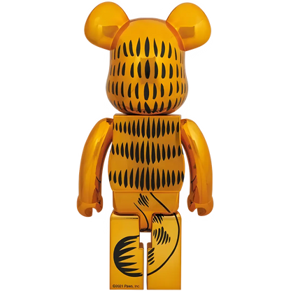 Bearbrick Garfield Gold Chrome Version 1000% Herstellerbild 2