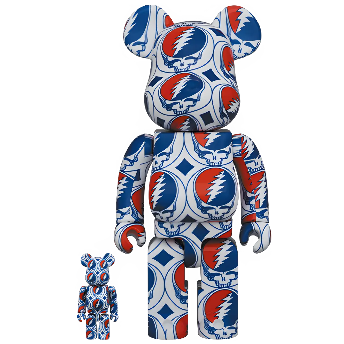 Bearbrick Grateful Dead "Steal Your Face" 100%+400% Herstellerbild 1