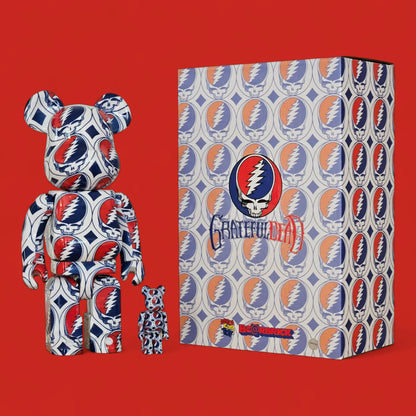 Bearbrick Grateful Dead "Steal Your Face" 100%+400% mit Verpackung