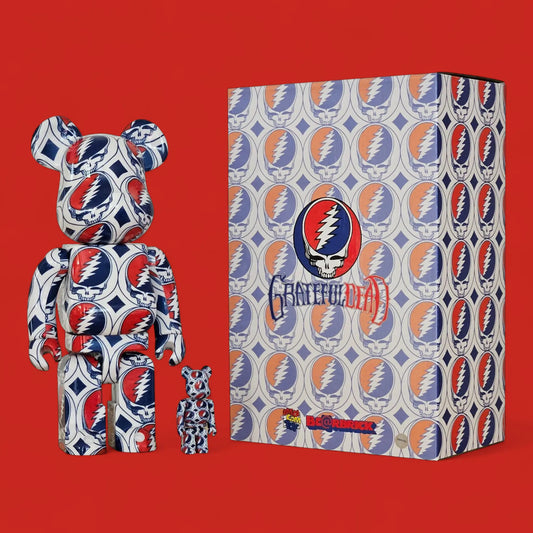Bearbrick Grateful Dead "Steal Your Face" 100%+400% mit Verpackung