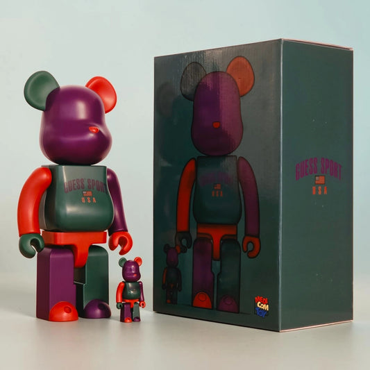 Bearbrick Guess Sport Logo 100%+400% mit Verpackung