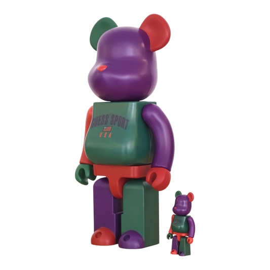 Bearbrick Guess Sport Logo 100%+400% schräg